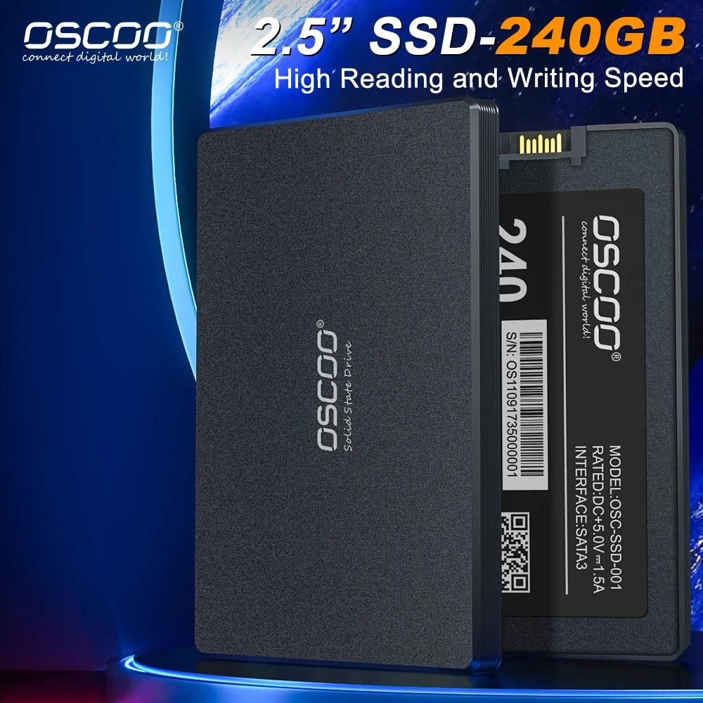 OSCOO  2.5 ġ SATA3 SSD  SSD120 GB 240GB  ָ Ʈ ̺ ϵ ũ ݼ, ǻ Ʈ SATA ̺